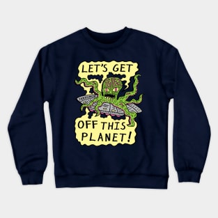 Alien UFO Escape Crewneck Sweatshirt